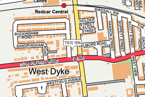 TS10 1EN map - OS OpenMap – Local (Ordnance Survey) TS10 1EN map - OS OpenMap – Local (Ordnance Survey)