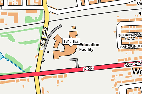 TS10 1EZ map - OS OpenMap – Local (Ordnance Survey) TS10 1EZ map - OS OpenMap – Local (Ordnance Survey)