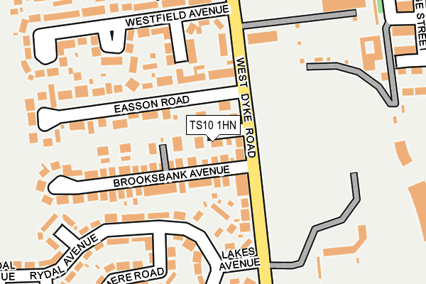 TS10 1HN map - OS OpenMap – Local (Ordnance Survey) TS10 1HN map - OS OpenMap – Local (Ordnance Survey)