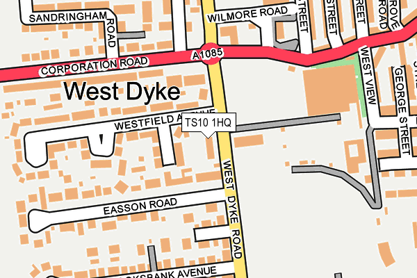 TS10 1HQ map - OS OpenMap – Local (Ordnance Survey) TS10 1HQ map - OS OpenMap – Local (Ordnance Survey)