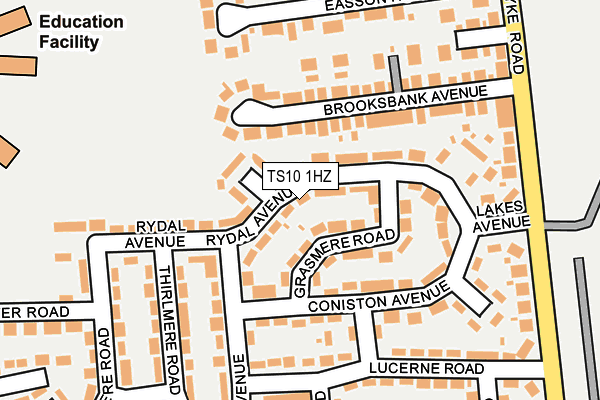 TS10 1HZ map - OS OpenMap – Local (Ordnance Survey) TS10 1HZ map - OS OpenMap – Local (Ordnance Survey)
