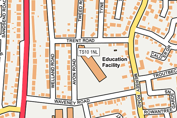 TS10 1NL map - OS OpenMap – Local (Ordnance Survey) TS10 1NL map - OS OpenMap – Local (Ordnance Survey)