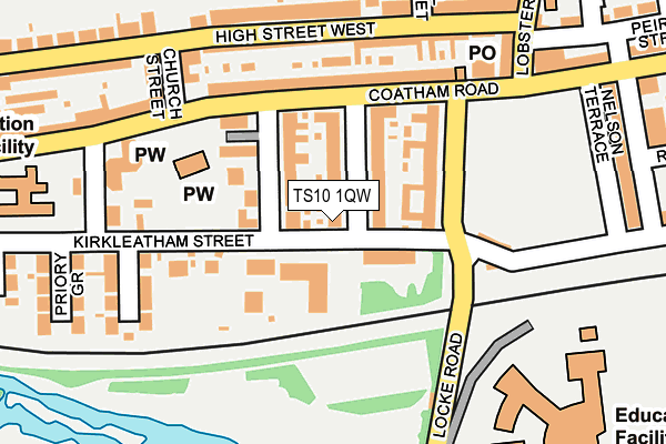 TS10 1QW map - OS OpenMap – Local (Ordnance Survey) TS10 1QW map - OS OpenMap – Local (Ordnance Survey)
