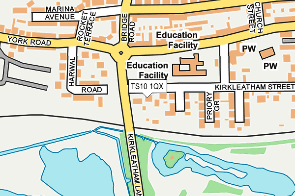 TS10 1QX map - OS OpenMap – Local (Ordnance Survey) TS10 1QX map - OS OpenMap – Local (Ordnance Survey)