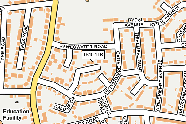 TS10 1TB map - OS OpenMap – Local (Ordnance Survey) TS10 1TB map - OS OpenMap – Local (Ordnance Survey)