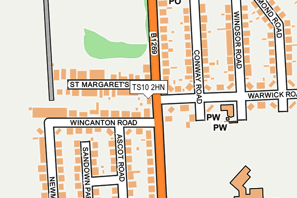TS10 2HN map - OS OpenMap – Local (Ordnance Survey) TS10 2HN map - OS OpenMap – Local (Ordnance Survey)