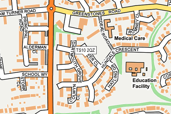 TS10 2QZ map - OS OpenMap – Local (Ordnance Survey) TS10 2QZ map - OS OpenMap – Local (Ordnance Survey)