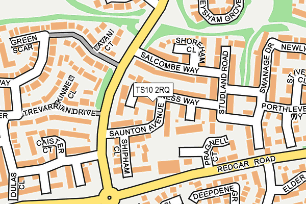 TS10 2RQ map - OS OpenMap – Local (Ordnance Survey) TS10 2RQ map - OS OpenMap – Local (Ordnance Survey)