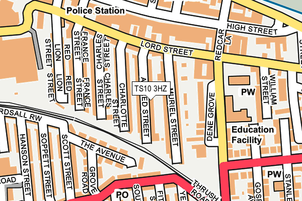 TS10 3HZ map - OS OpenMap – Local (Ordnance Survey) TS10 3HZ map - OS OpenMap – Local (Ordnance Survey)