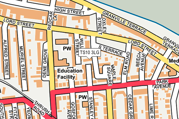 TS10 3LG map - OS OpenMap – Local (Ordnance Survey) TS10 3LG map - OS OpenMap – Local (Ordnance Survey)