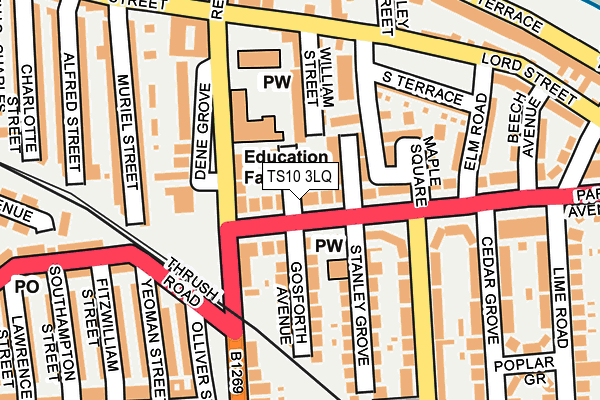 TS10 3LQ map - OS OpenMap – Local (Ordnance Survey) TS10 3LQ map - OS OpenMap – Local (Ordnance Survey)