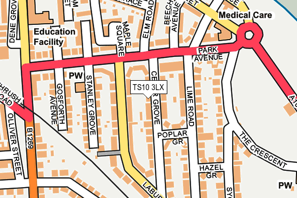 TS10 3LX map - OS OpenMap – Local (Ordnance Survey) TS10 3LX map - OS OpenMap – Local (Ordnance Survey)