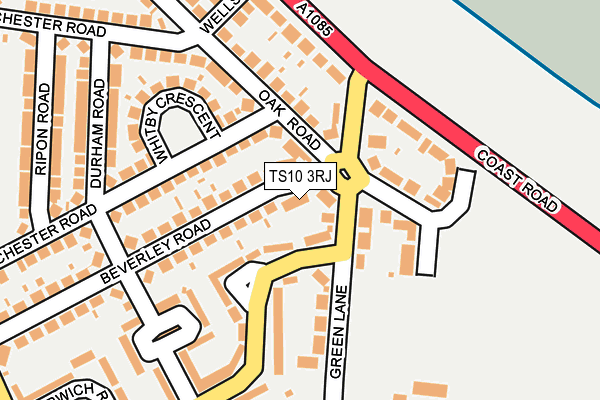 TS10 3RJ map - OS OpenMap – Local (Ordnance Survey) TS10 3RJ map - OS OpenMap – Local (Ordnance Survey)