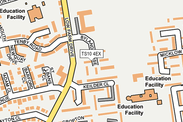 TS10 4EX map - OS OpenMap – Local (Ordnance Survey) TS10 4EX map - OS OpenMap – Local (Ordnance Survey)