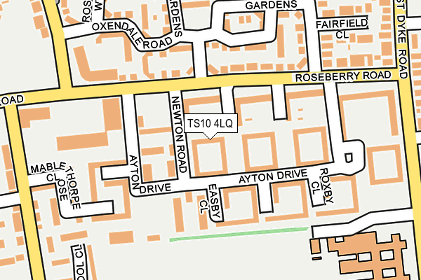 TS10 4LQ map - OS OpenMap – Local (Ordnance Survey) TS10 4LQ map - OS OpenMap – Local (Ordnance Survey)