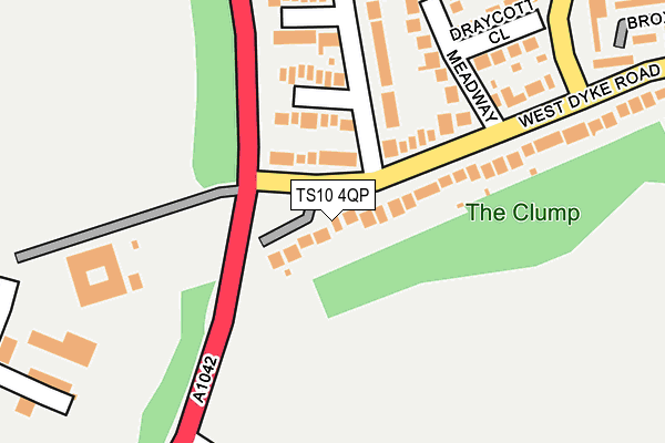 TS10 4QP map - OS OpenMap – Local (Ordnance Survey) TS10 4QP map - OS OpenMap – Local (Ordnance Survey)
