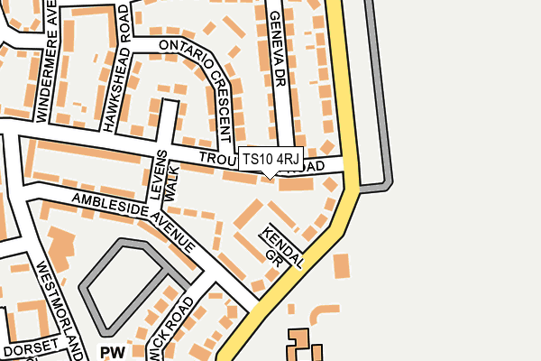 TS10 4RJ map - OS OpenMap – Local (Ordnance Survey) TS10 4RJ map - OS OpenMap – Local (Ordnance Survey)