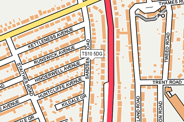 TS10 5DG map - OS OpenMap – Local (Ordnance Survey) TS10 5DG map - OS OpenMap – Local (Ordnance Survey)