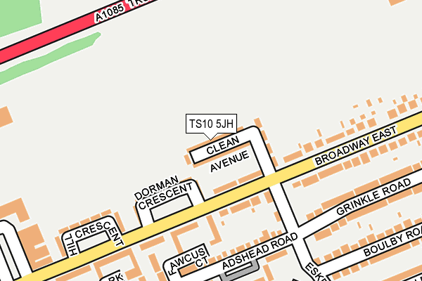 TS10 5JH map - OS OpenMap – Local (Ordnance Survey) TS10 5JH map - OS OpenMap – Local (Ordnance Survey)
