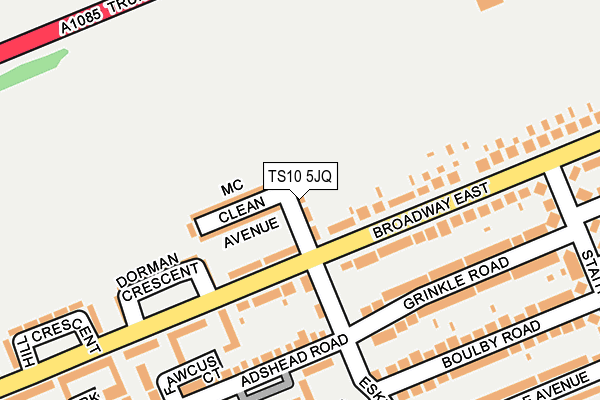 TS10 5JQ map - OS OpenMap – Local (Ordnance Survey) TS10 5JQ map - OS OpenMap – Local (Ordnance Survey)
