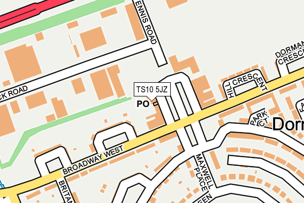TS10 5JZ map - OS OpenMap – Local (Ordnance Survey) TS10 5JZ map - OS OpenMap – Local (Ordnance Survey)