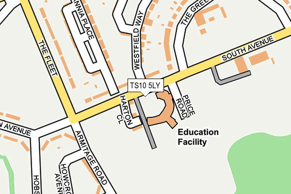TS10 5LY map - OS OpenMap – Local (Ordnance Survey) TS10 5LY map - OS OpenMap – Local (Ordnance Survey)