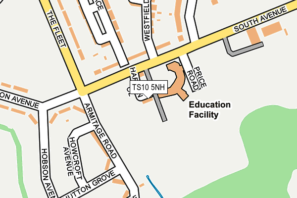 TS10 5NH map - OS OpenMap – Local (Ordnance Survey) TS10 5NH map - OS OpenMap – Local (Ordnance Survey)