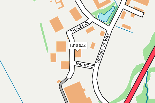 TS10 9ZZ map - OS OpenMap – Local (Ordnance Survey) TS10 9ZZ map - OS OpenMap – Local (Ordnance Survey)