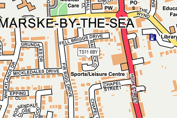 TS11 6BY map - OS OpenMap – Local (Ordnance Survey) TS11 6BY map - OS OpenMap – Local (Ordnance Survey)