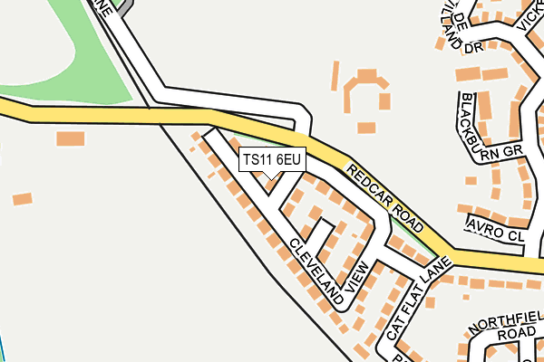TS11 6EU map - OS OpenMap – Local (Ordnance Survey) TS11 6EU map - OS OpenMap – Local (Ordnance Survey)