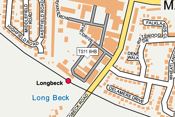 TS11 6HB map - OS OpenMap – Local (Ordnance Survey) TS11 6HB map - OS OpenMap – Local (Ordnance Survey)