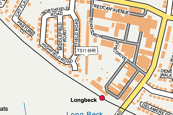 TS11 6HR map - OS OpenMap – Local (Ordnance Survey) TS11 6HR map - OS OpenMap – Local (Ordnance Survey)