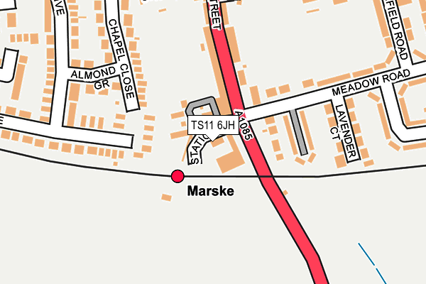 TS11 6JH map - OS OpenMap – Local (Ordnance Survey) TS11 6JH map - OS OpenMap – Local (Ordnance Survey)