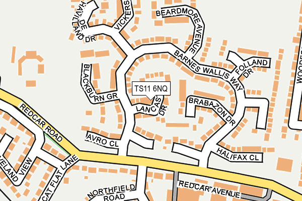 TS11 6NQ map - OS OpenMap – Local (Ordnance Survey) TS11 6NQ map - OS OpenMap – Local (Ordnance Survey)