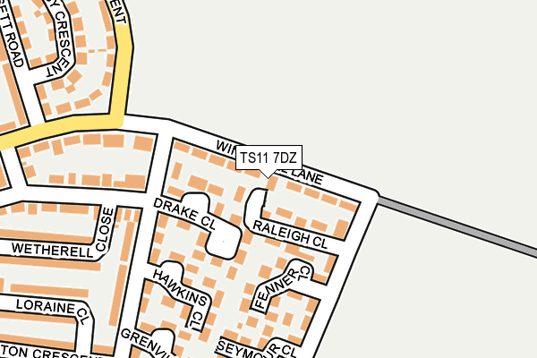 TS11 7DZ map - OS OpenMap – Local (Ordnance Survey) TS11 7DZ map - OS OpenMap – Local (Ordnance Survey)