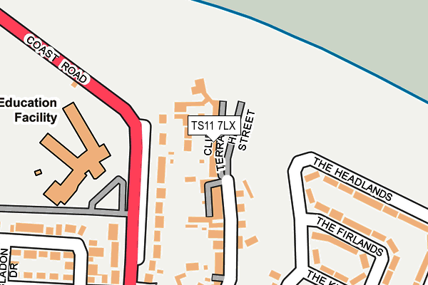 TS11 7LX map - OS OpenMap – Local (Ordnance Survey) TS11 7LX map - OS OpenMap – Local (Ordnance Survey)