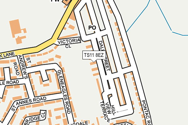 TS11 8EZ map - OS OpenMap – Local (Ordnance Survey) TS11 8EZ map - OS OpenMap – Local (Ordnance Survey)