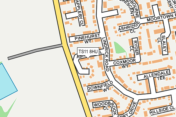 TS11 8HU map - OS OpenMap – Local (Ordnance Survey) TS11 8HU map - OS OpenMap – Local (Ordnance Survey)