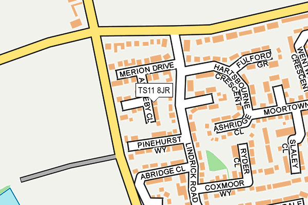 TS11 8JR map - OS OpenMap – Local (Ordnance Survey) TS11 8JR map - OS OpenMap – Local (Ordnance Survey)