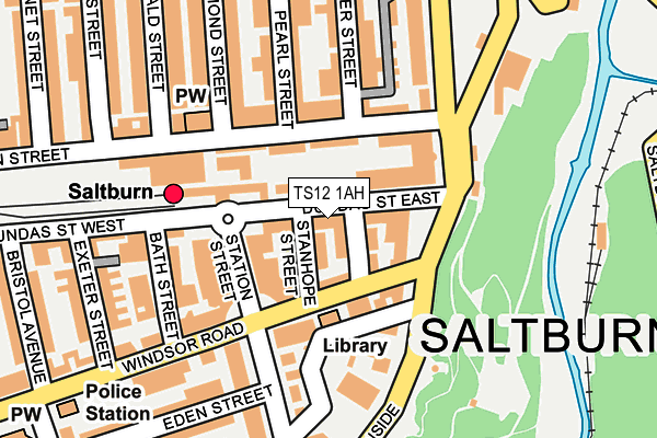 TS12 1AH map - OS OpenMap – Local (Ordnance Survey) TS12 1AH map - OS OpenMap – Local (Ordnance Survey)
