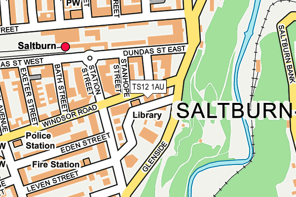 TS12 1AU map - OS OpenMap – Local (Ordnance Survey) TS12 1AU map - OS OpenMap – Local (Ordnance Survey)