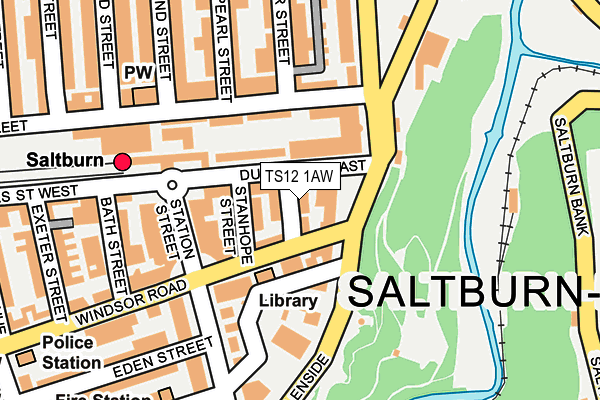 TS12 1AW map - OS OpenMap – Local (Ordnance Survey) TS12 1AW map - OS OpenMap – Local (Ordnance Survey)