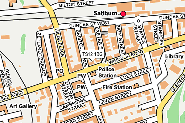 TS12 1BG map - OS OpenMap – Local (Ordnance Survey) TS12 1BG map - OS OpenMap – Local (Ordnance Survey)