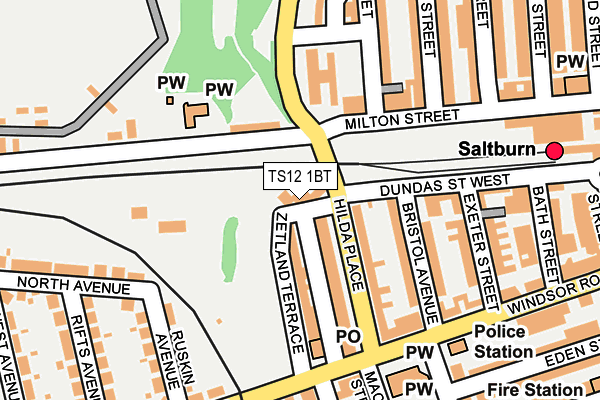 TS12 1BT map - OS OpenMap – Local (Ordnance Survey) TS12 1BT map - OS OpenMap – Local (Ordnance Survey)