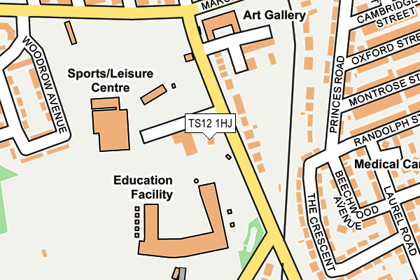 TS12 1HJ map - OS OpenMap – Local (Ordnance Survey) TS12 1HJ map - OS OpenMap – Local (Ordnance Survey)
