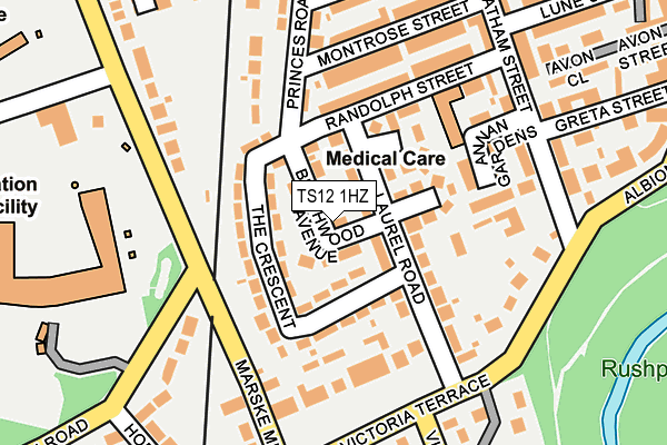 TS12 1HZ map - OS OpenMap – Local (Ordnance Survey) TS12 1HZ map - OS OpenMap – Local (Ordnance Survey)