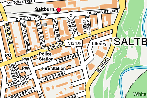 TS12 1JN map - OS OpenMap – Local (Ordnance Survey) TS12 1JN map - OS OpenMap – Local (Ordnance Survey)