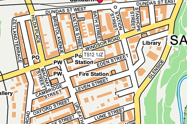 TS12 1JZ map - OS OpenMap – Local (Ordnance Survey) TS12 1JZ map - OS OpenMap – Local (Ordnance Survey)