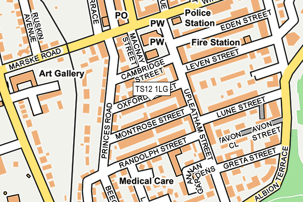 TS12 1LG map - OS OpenMap – Local (Ordnance Survey) TS12 1LG map - OS OpenMap – Local (Ordnance Survey)