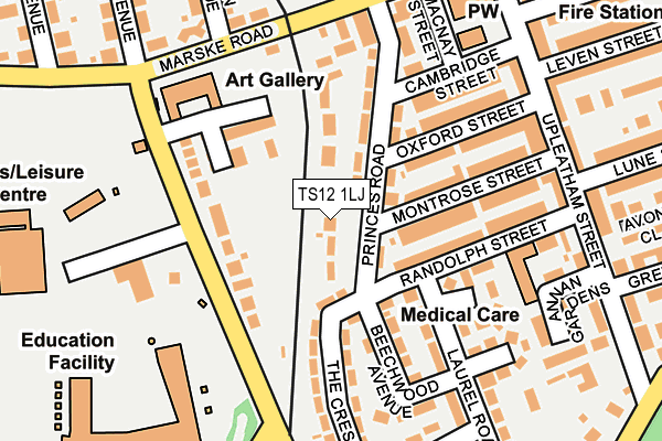 TS12 1LJ map - OS OpenMap – Local (Ordnance Survey) TS12 1LJ map - OS OpenMap – Local (Ordnance Survey)